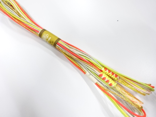 未使用品　正絹　手組帯締め